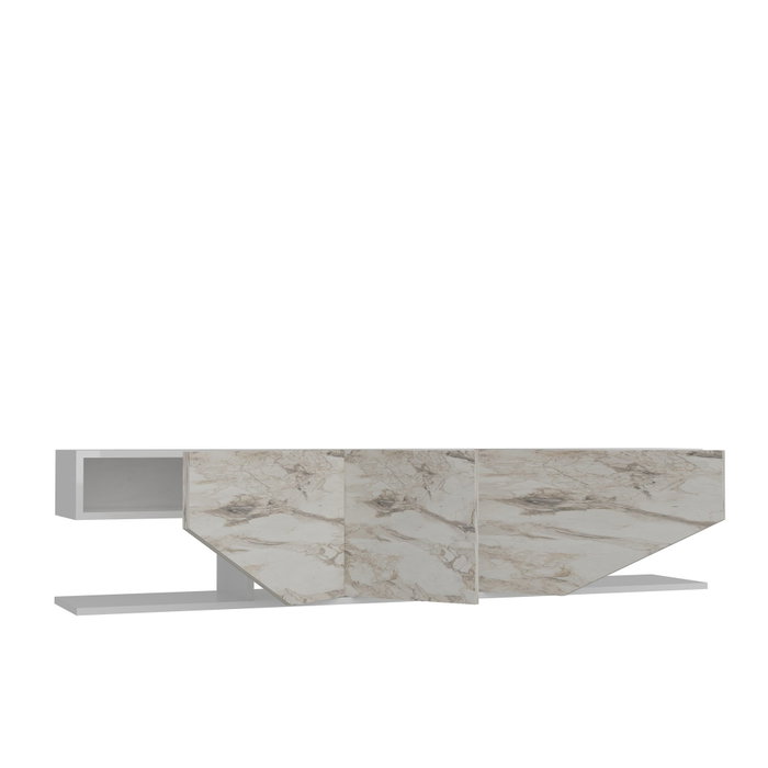 Hanah Home Soporte para TV Blanco Mármol Hanah Home Soporte para TV Blanco Mármol